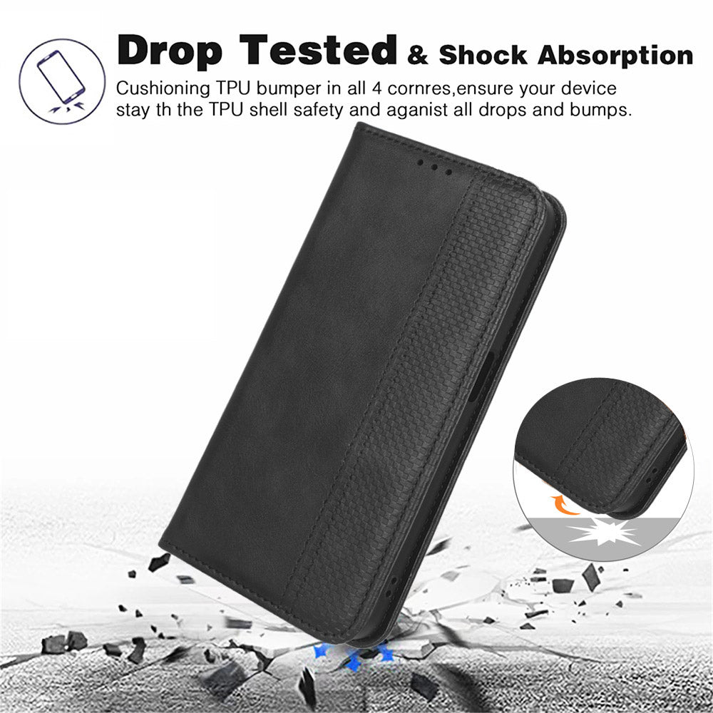 For Transsion Infinix Note 40 Pro 5G X6851 / Note 40 Pro+ X6851B Leather Case Wallet Retro Phone Cover For Transsion Infinix Note 40 Pro 5G X6851 / Note 40 Pro+ X6851B Leather Case Wallet Retro Phone Cover